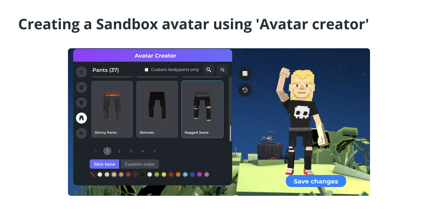 Creating a Sandbox Avatar